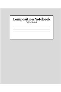 Composition Notebook - Wide Ruled