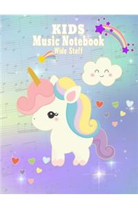 Kids Music Notebook Wide Staff