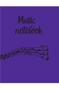 Blank Sheet Music Notebook, Notebook for Musicians, Music Composition Notebook