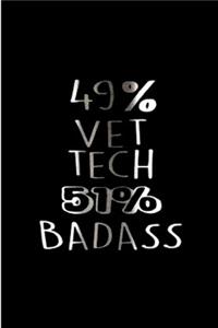 49% vet tech 51% badass