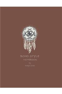 Boho style notebook