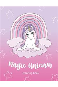 Magic Unicorn Coloring Book