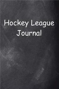 Hockey League Journal Chalkboard Design