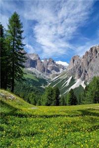 Journal: The Alps Mountains - 150 Pages Lined 6 X 9 Journal / Notebook