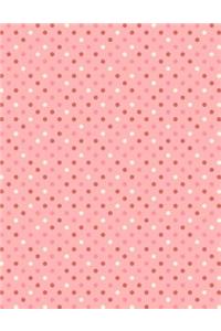 Notebook: Pink Dots Design Cover - Blank Notebook / Sketch / Drawing Book - 8.5 X 11 Paper - Unlined Notebook / Journal - 100 Pages