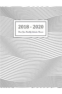 2018 - 2020 Three Year Monthly Calendar Planner