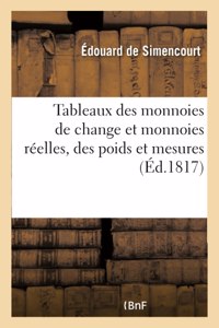 Tableaux des monnoies de change et des monnoies réelles, des poids