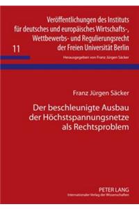 Der Beschleunigte Ausbau Der Hoechstspannungsnetze ALS Rechtsproblem