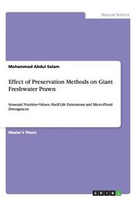 Effect of Preservation Methods on Giant Freshwater Prawn