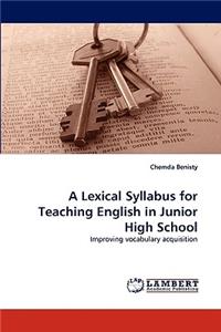 Lexical Syllabus for Teaching English in Junior High School