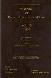 Yearbook of Private International Law, Volume IX