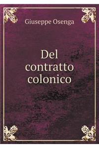 del Contratto Colonico