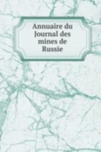 ANNUAIRE DU JOURNAL DES MINES DE RUSSIE