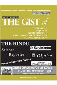 THE GIST of Yojana, Kurukshetra, PIB VOLUME-31 AUG 2015