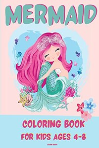 Mermaid Coloring Book for Kids 4-8