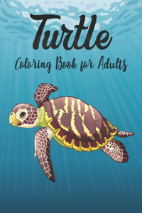 Turtle Coloring Book for Adults