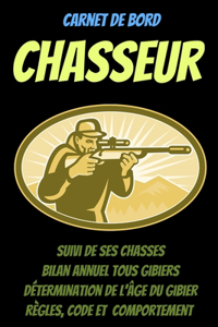 Carnet de bord CHASSEUR -carnet de chasse à remplir-livre chasse 2021-chasse gibier-permis de chasse-pratique de la chasse