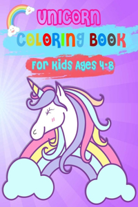 Unicorn Coloring Book For Kids Ages 4-8
