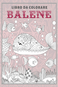 Balene - Libro da colorare