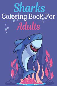 Sharks Coloring Book For Adults