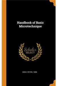 Handbook of Basic Microtechnique