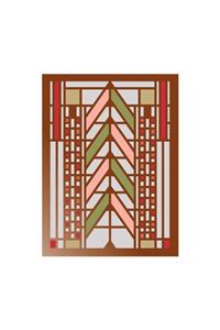 Frank Lloyd Wright Tree of Life Large Embellished Notecards