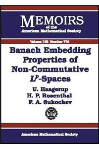 Banach Embedding Properties of Non-commutative L-p Spaces