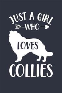 Just A Girl Who Loves Collies Notebook - Gift for Collie Lovers and Dog Owners - Collie Journal