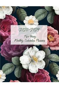 2020-2024 Five Years Monthly Calendar Planner