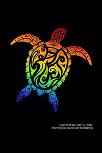 Hawaiian Sea Turtle Turtle Polynesian Maori Art Notebook