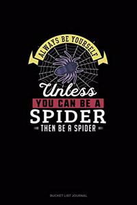 Always Be Yourself Unless You Can Be A Spider Then Be A Spider