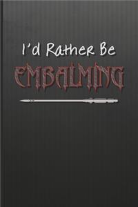 I'd Rather Be Embalming