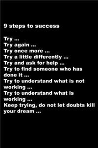 9 steps to success