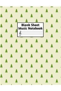 Blank Sheet Music Notebook
