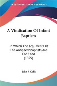 Vindication Of Infant Baptism