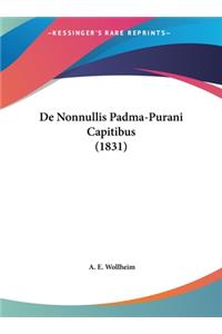 de Nonnullis Padma-Purani Capitibus (1831)