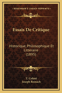 Essais De Critique