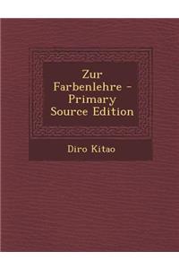 Zur Farbenlehre