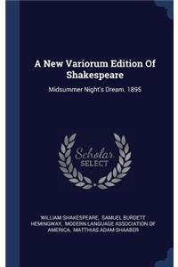 New Variorum Edition Of Shakespeare