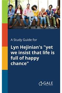 A Study Guide for Lyn Hejinian's 