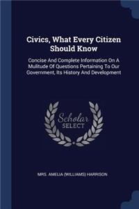 Civics, What Every Citizen Should Know