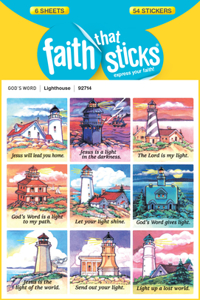 Lighthouse - Faith That Sticks Stickers
