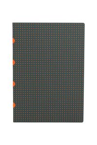 Grey on Orange / Grey on Orange (set of two) A4 Unlined Notebooks