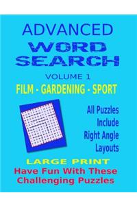 Advanced Word Search Large Print
