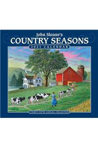 John Sloane's Country Seasons 2021 Deluxe Wall Calendar
