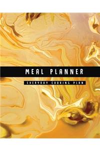 Meal Planner: Everyday Cooking Plan (Large Size Food Diary) - Beautiful Marble Design