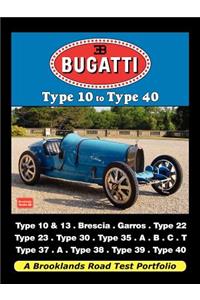 Bugatti - Type 10 to Type 40 Road Test Portfolio