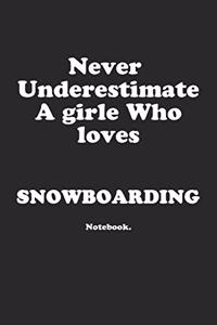Never Underestimate A Girl Who Loves Snowboarding.