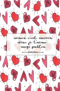 Carnet de notes lignés idéal pour la saint valentin