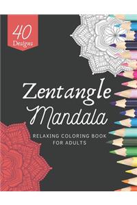 Zentangle Mandala Coloring Book For Adults